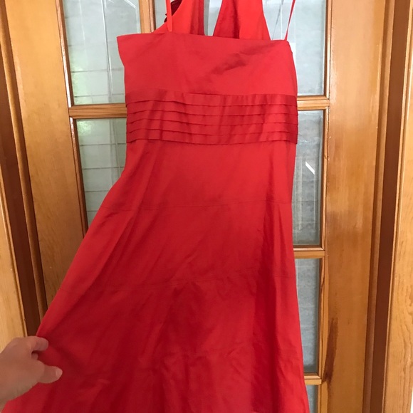 Nine West Red dress cotton lines size 14 - Picture 1 of 4